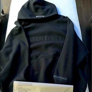 Fear of God Essentials x SSENSE Sweatshirt Hoodie Black XL EUC